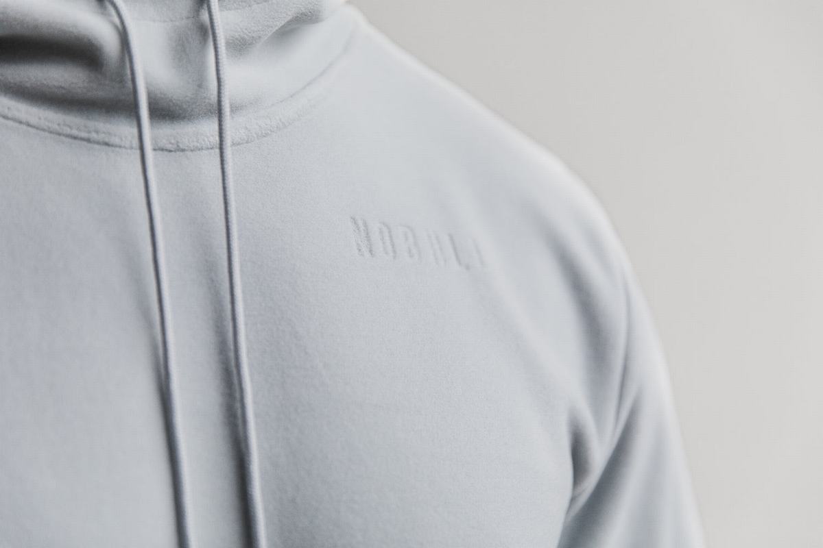 Nobull Arctic Men's Hoodie Grey | Australia (UN4109)